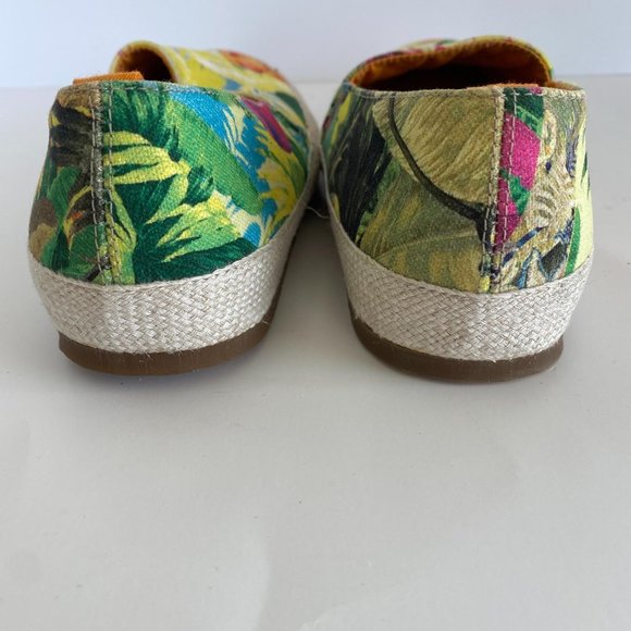 Mulo For Hentsch Man Tropical Printed Canvas Slip On Shoe Size US 7 - Picture 4 of 8